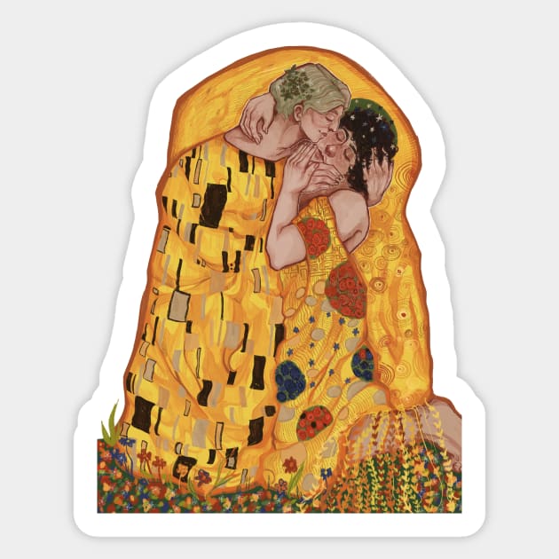 Hannigram ‘the kiss’ (no background ver.) Sticker by funderfularts